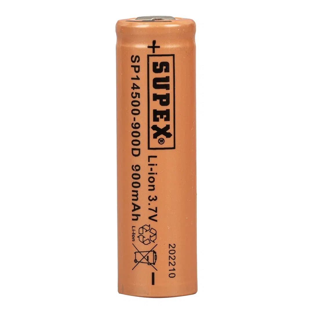 Supex 14500-900D Lityum Ion 3.7Volt 900mAh Şarj Edilebilir Başlıksız Pil - Seyyar Elektronik
