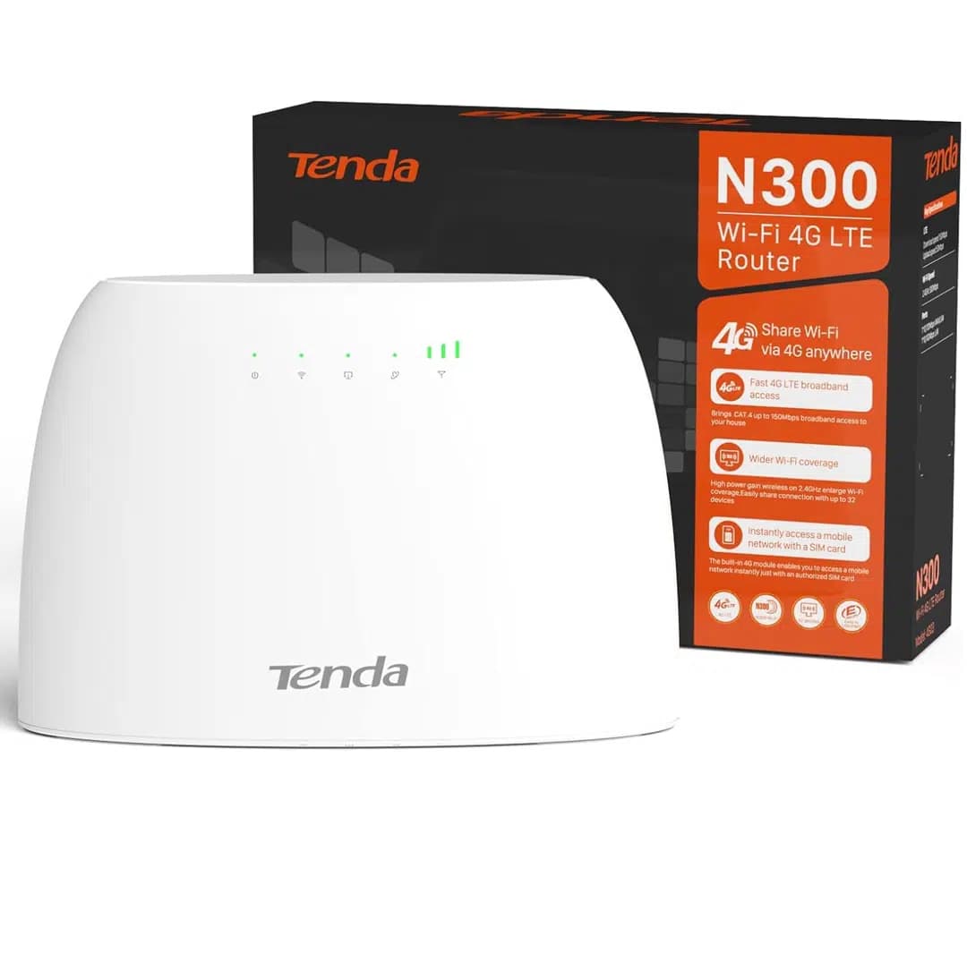 Tenda 4G03 N300 300 Mbps 4G Lte Sim Kart Girişli Router - Seyyar Elektronik