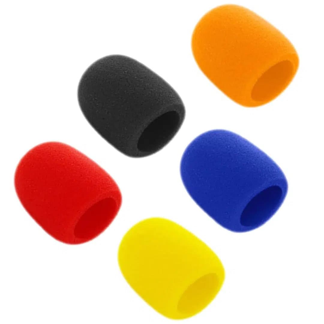 Tenon ZE-7130 5'li Standart 5 Renk El Mikrofon Süngeri (Sarı-Turuncu-Kırmızı-Mavi-Siyah) - Seyyar Elektronik