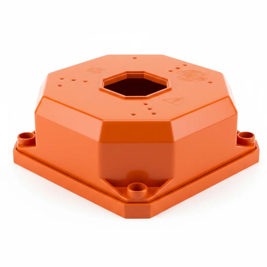 Thor TKB-1111 Dış Mekan Kamera Montaj Kutusu (Turuncu Buat + Taban) - Seyyar Elektronik