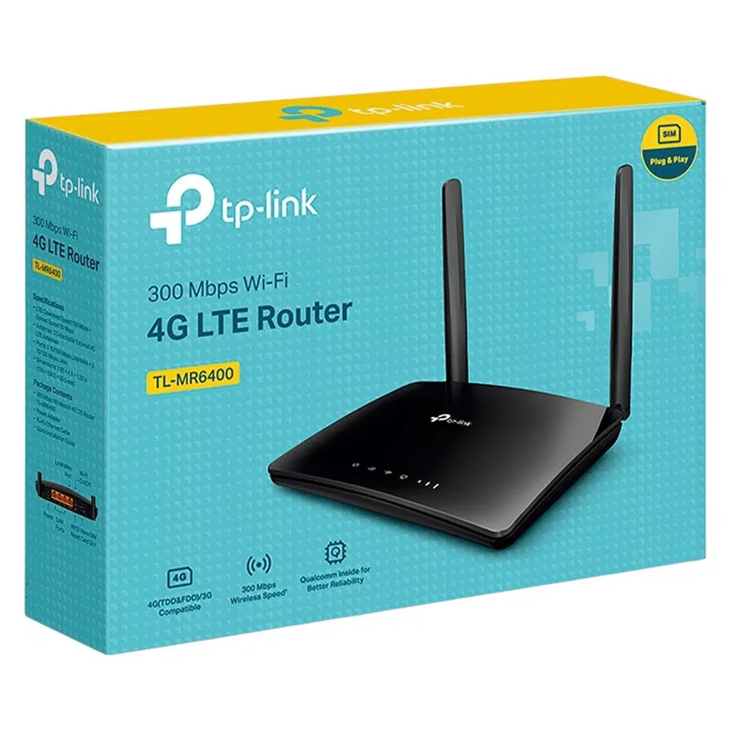 Tp-Link TL-MR6400 300 Mbps 4G LTE Sim Kart Girişli Kablosuz N Router - Seyyar Elektronik