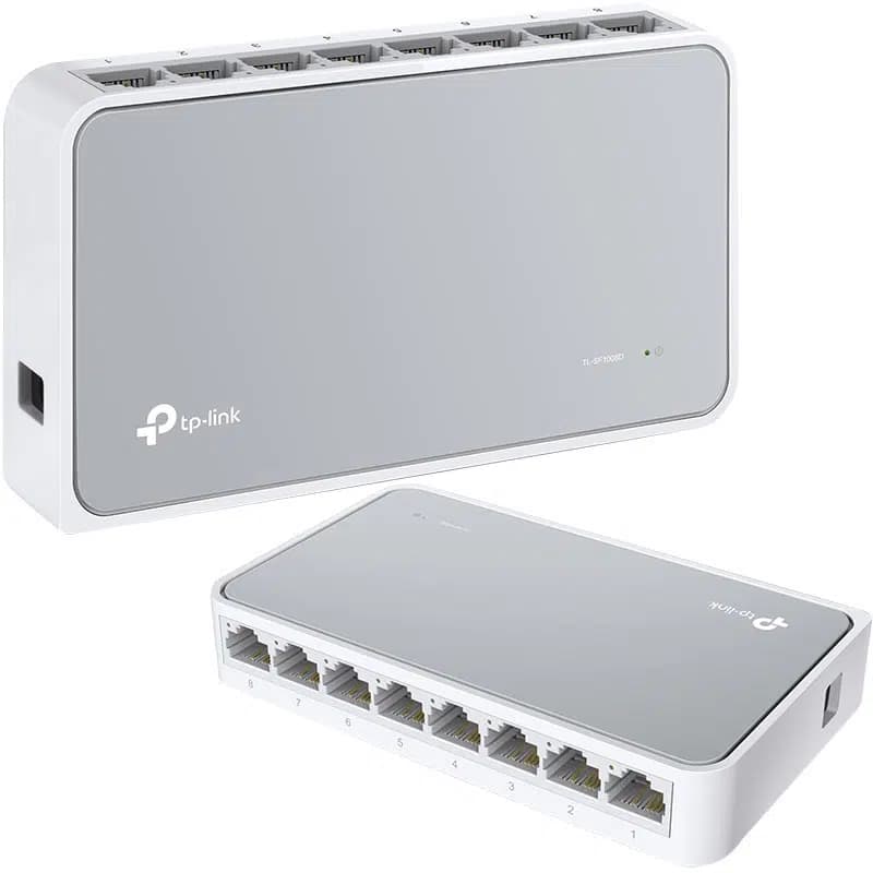 TP-Link TL-SF1008D 8-Portlu 10/100Mbps Masaüstü Switch - Seyyar Elektronik