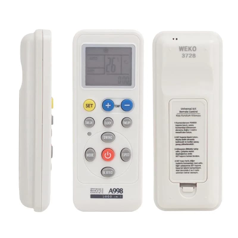 Tüm Markalarla Uyumlu Universal Akıllı Klima Kumandası - Seyyar Elektronik