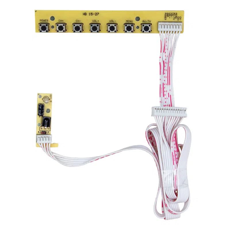 Tv Yedili Tuş Takımı ve Alıcı Göz Devresi 17-27'' Inch Arası Uyumlu - Seyyar Elektronik