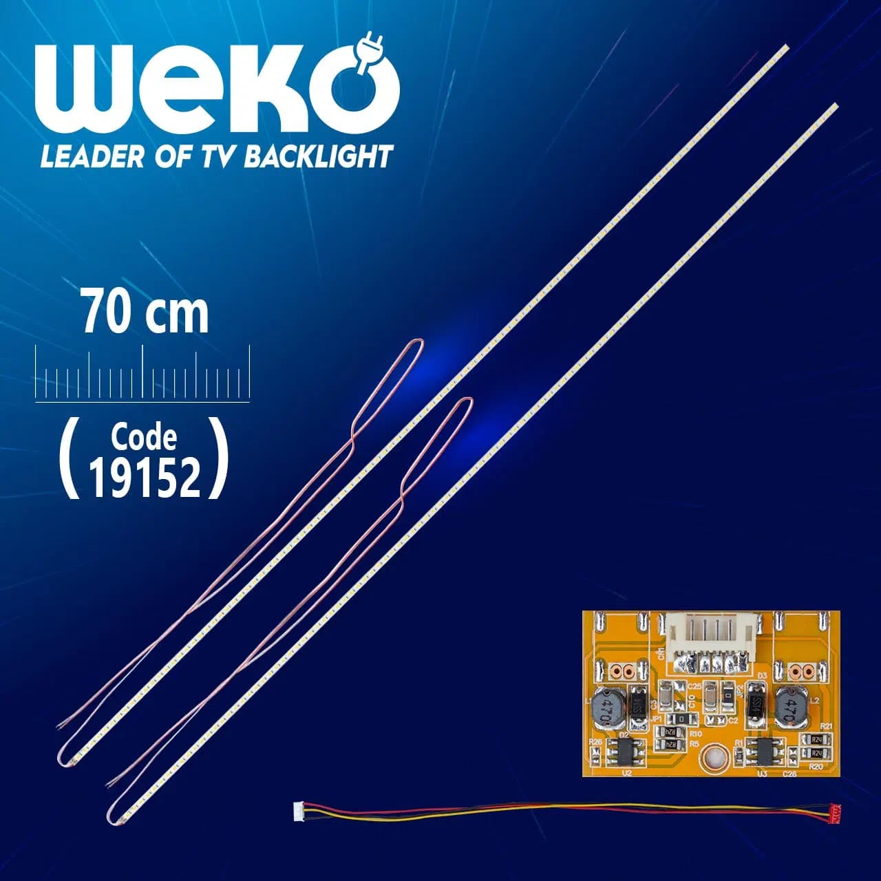 Universal 3'lü Kesilebilir 70 Cm (42''-55'' Arası) 2 X Çubuk Eled - Driver - Seyyar Elektronik