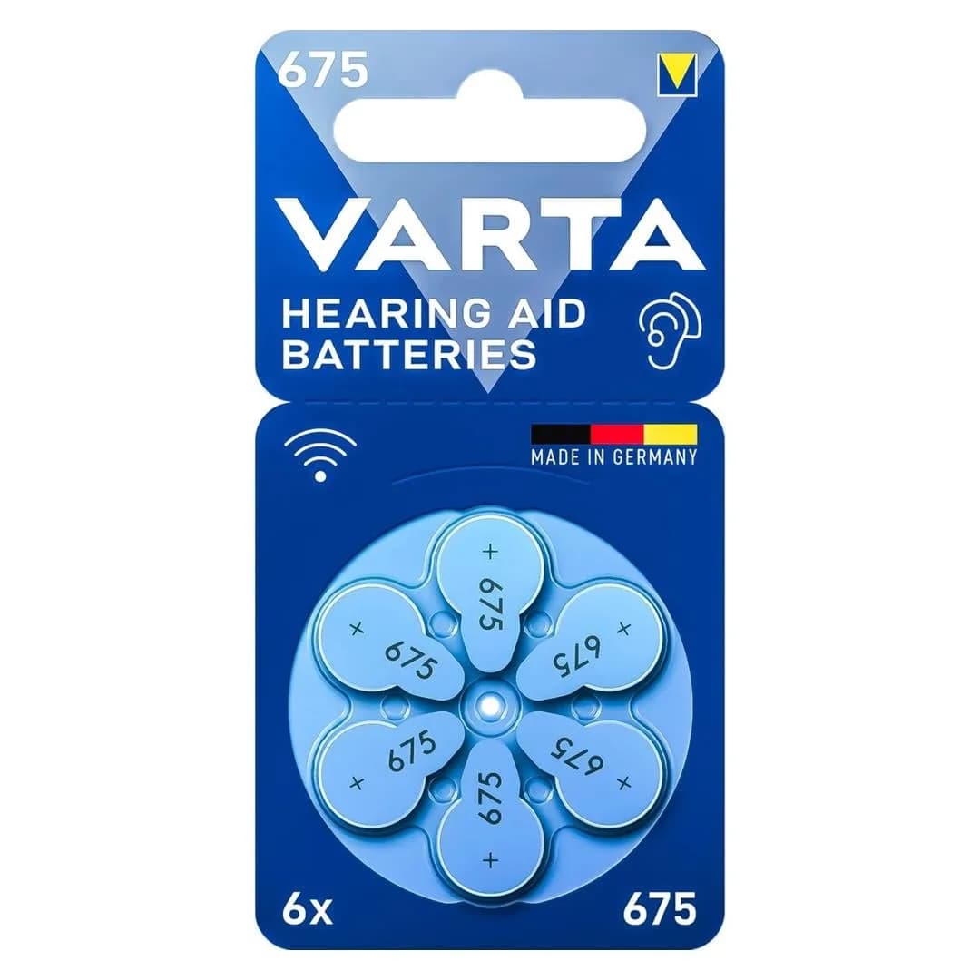 Varta 675 Numara Kulaklık İşitme Cihazı Pili (6'lı Paket) - Seyyar Elektronik