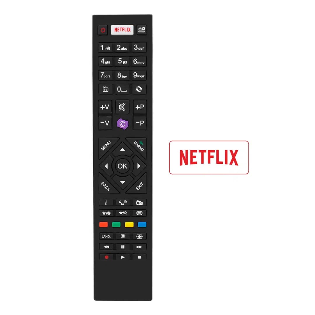 Vestel RC4880 Netflix - Mor Tuşlu Yeni Model Lcd-Led Tv Kumanda - Seyyar Elektronik