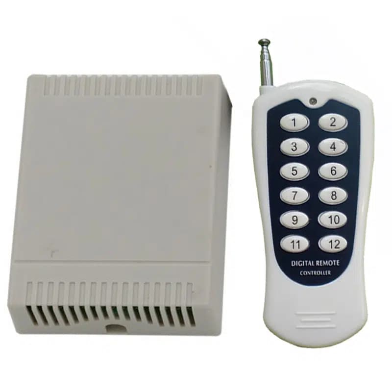 Weko 12 Volt - 433 Mhz 12 Kanallı Uzaktan Kumandalı Garaj Kumandası Kopyalama ve Role Devresi - Seyyar Elektronik