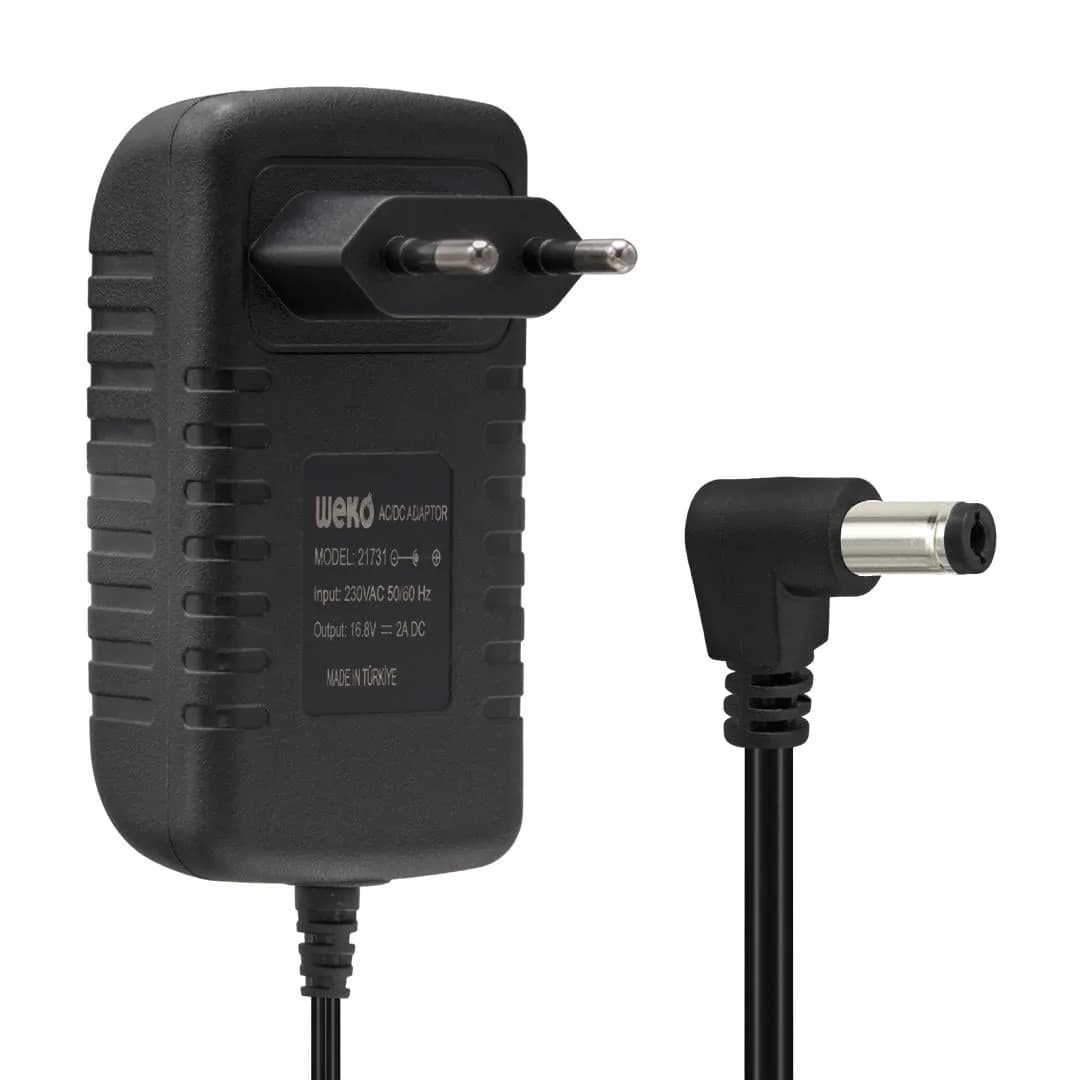 Weko 16.8 Volt - 2 Amper Ledli̇ Pri̇z Ti̇pi̇ 5.5*2.5 Uçlu Şarj Adaptörü - Seyyar Elektronik