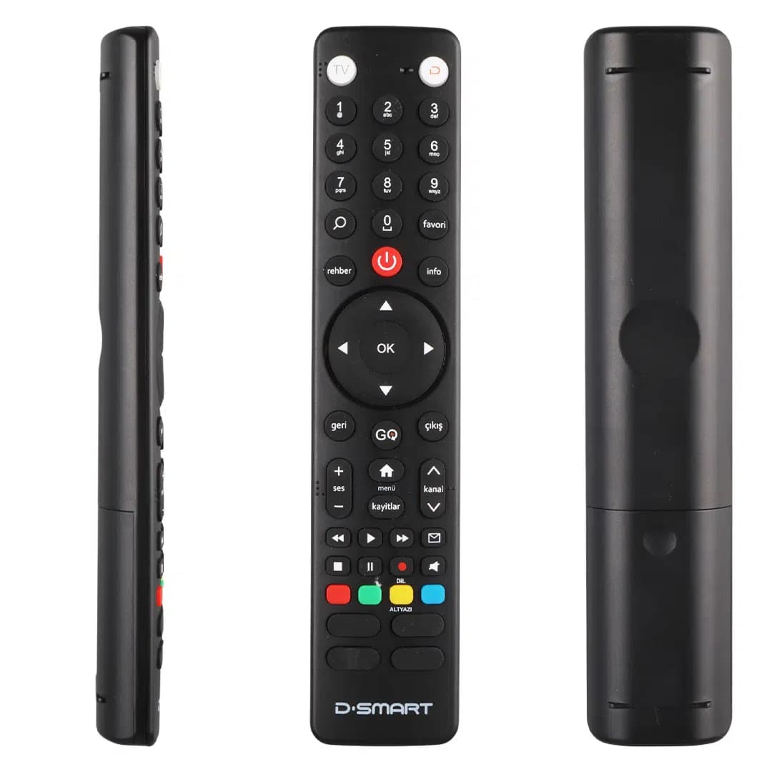 Weko D-Smart Yeni Seris GO Tuşlu HD Uydu Alıcı Kumandası - Seyyar Elektronik