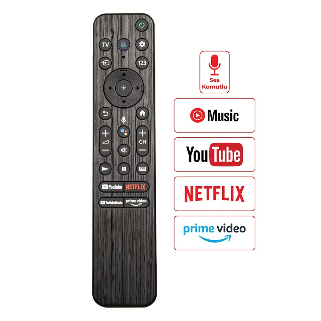 Weko Sony RMF-TX800P Youtube-Netflix-Prime Video Tuşlu Lcd Led Tv Kumanda - Seyyar Elektronik