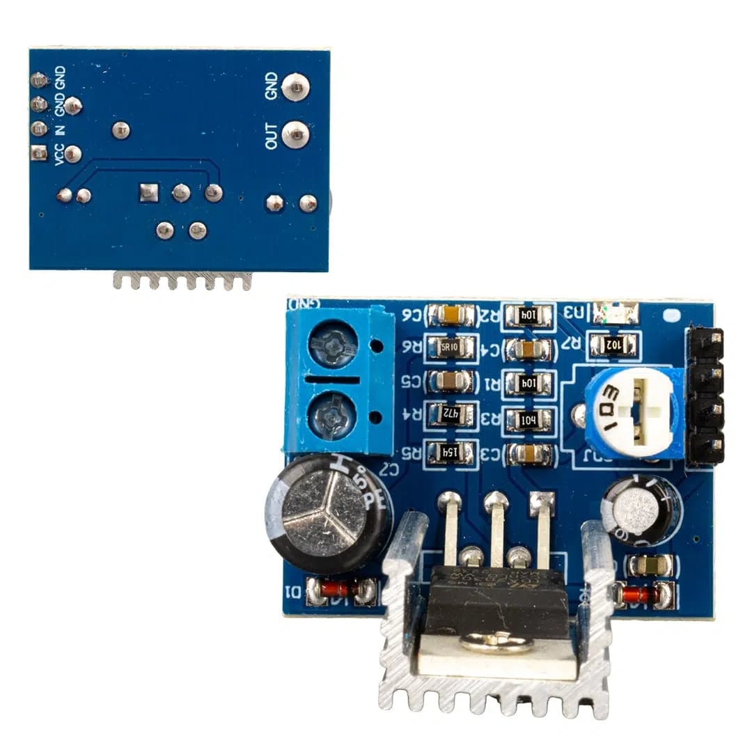Weko TDA2030A Ses Yükseltici Power Supply Modülü 6-12V - Dimmer Ayarlı Kompakt Amfi - Anfi - Seyyar Elektronik