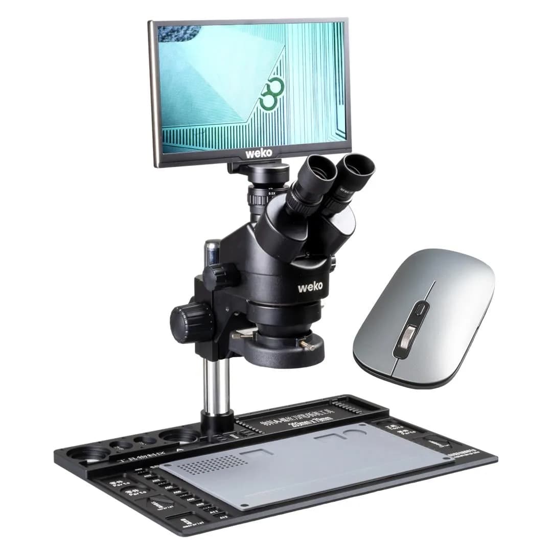 Weko WK-22485 20-130X 28MP 60FPS 11.6 Inch Dijital Büyüteç - Trinoküler Mikroskop - Seyyar Elektronik