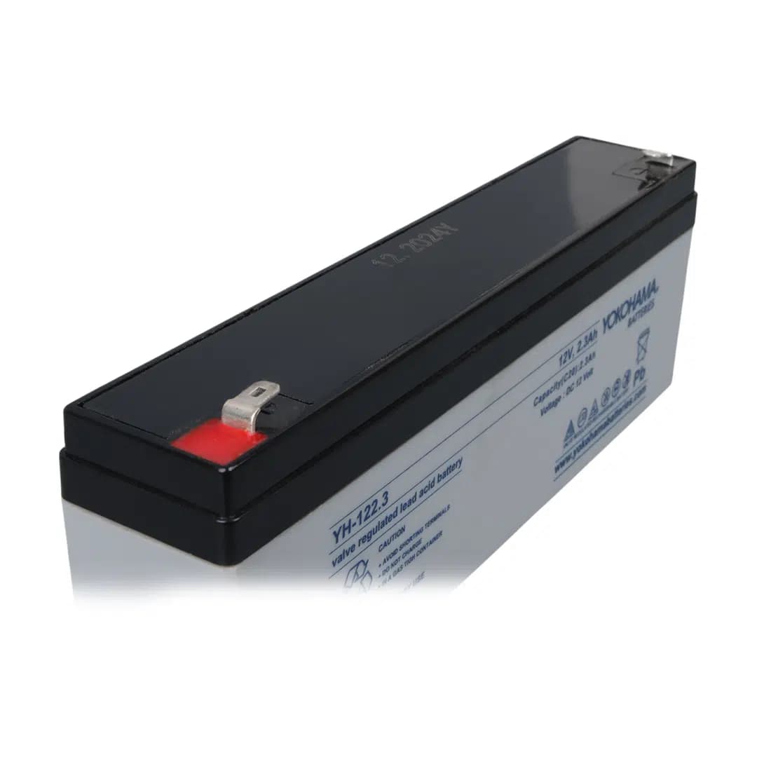 Yokohama YH-122.3 12 Volt - 2.3 Amper Yatık Uzun Akü (176x61x33 mm) - Seyyar Elektronik