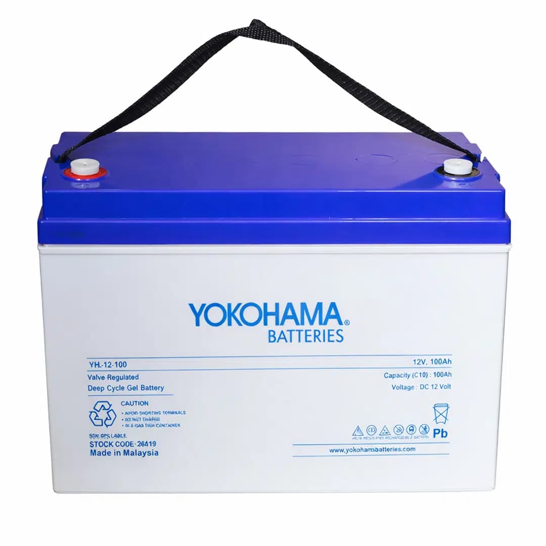 Yokohama YH-26919 12V 100Ah Tam Bakımsız Deep Cycle Jel Akü (330x172x218mm) - Seyyar Elektronik