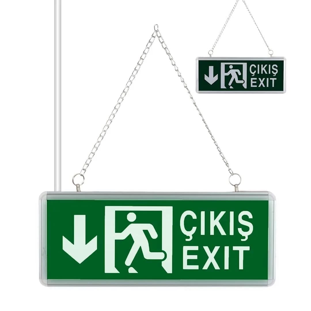 ZMR ZMR-670/Y.02 3W Yukarı-Aşağı Yön Acil Çıkış Yönlendirme Tabelası - Lambası (38X30X36Mm) - Seyyar Elektronik