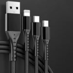 Powermaster PM-26332 3'ü 1 Arada Telefon Şarj Kablosu; Micro USB