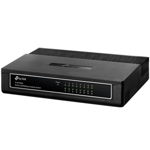 16 10/100Mbps Otomatik Anlaşmalı RJ45 portu