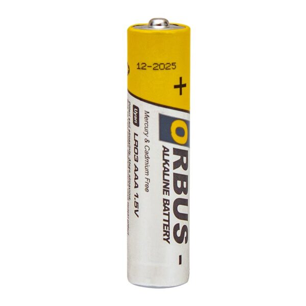 Orbus KLRORB-LR03-4B 1.5V AAA 60 Adet 4'lü Paket Alkalin İnce Kalem Pil Özellikleri