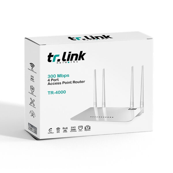 Tr-Link TR-4000 300 Mbps 4 Port 4 Antenli Access Point Router Özellikleri