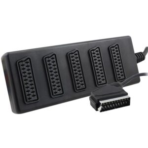 Elektromer 5'li Scart Dağıtıcı (1 Erkek - 5 Dişi Scart)