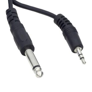 3.5 Mm Stereo Erkek-6.3 Mm Mono Erkek 1 Metre Ara Kablo