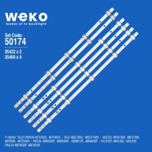 Telefunken 48TF6020 48'' inç 6 Adet Tv Led Bar