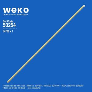 Vestel 50PF7175B 50'' inç 1 Adet Tv Led Bar