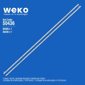 Vestel 49UD9400 49'' inç 2 Adet Tv Led Bar
