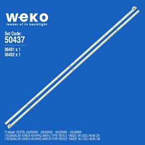 Vestel 43UD9300 43'' inç 2 Adet Tv Led Bar