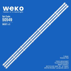Weston WS-43SLT 43'' inç 3 Adet Tv Led Bar
