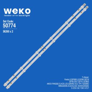 Panda 32'' inç 2 Adet Tv Led Bar