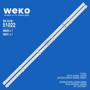 Vestel 32H8300 32'' inç 2 Adet Tv Led Bar (Seri 1)