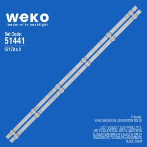 Vivax 32LES78T2W 32'' 2 Adet Tv Led Bar