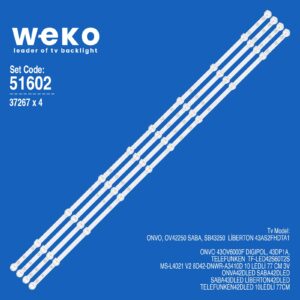 Onvo 43OV6000F 43'' 4 Adet Tv Led Bar