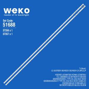 Skyworth 58E6200 58'' İnc 2 Adet Tv Led Bar