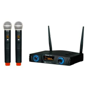 König K-312 16 Kanal UHF Digital Çift Kanal 2 El Kablosuz Telsiz Mikrofon