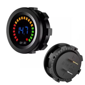 PowerMaster IC-230E 6-18 Volt Voltmetre Pano Tipi Akü Göstergeli 28 Mm