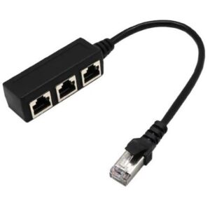 PowerMaster PM-25007 Ethernet RJ45 3'lü Dağıtıcı Splitter