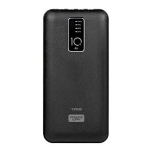 Powerway TX108 Dijital Göstergeli 4 Çıkışlı 10000 Mah Powerbank Siyah