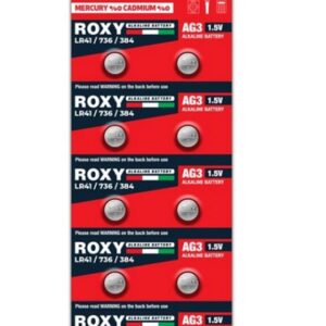 Roxy RXY-AG3 LR41/736/384 Alkalin Pil (10'LU Paket)
