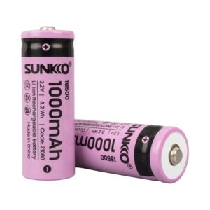 Sunkko IFR 3.2 Volt 1000 Mah 18500 Şarj Edilebilir Pil (Tekli)