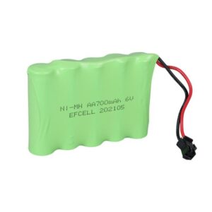 Efcell EF-60700S 6 Volt 700 mAh Ni-Mh Şarj Edilebilir AA 5'li Grup Oyuncak Pili (202105)