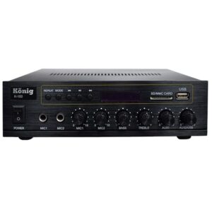König K-100 - 80 Watt Usb/Bluetooth/2 Mik Giriş Trafolu Anfi