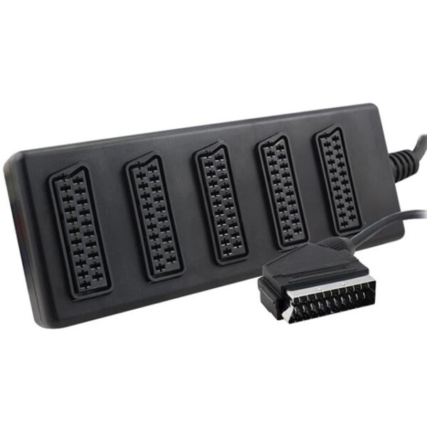 Elektromer 5'li Scart Dağıtıcı (1 Erkek - 5 Dişi Scart)