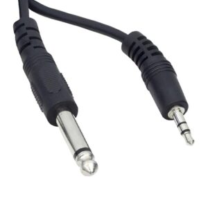 3.5 Mm Stereo Erkek-6.3 Mm Mono Erkek 1 Metre Ara Kablo