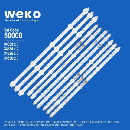 Beko B40 LB 4329 40'' inç 10 Adet Tv Led bar