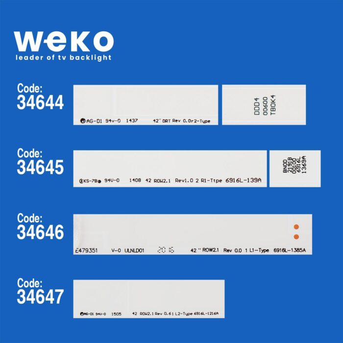 Woon Wn042DLD12AT050-OFM 42'' inç 12 Adet Tv Led Bar