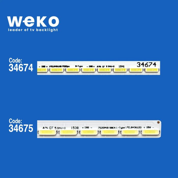 Hi-Level 43UHL900 43'' inç 2 Adet Tv Led Bar