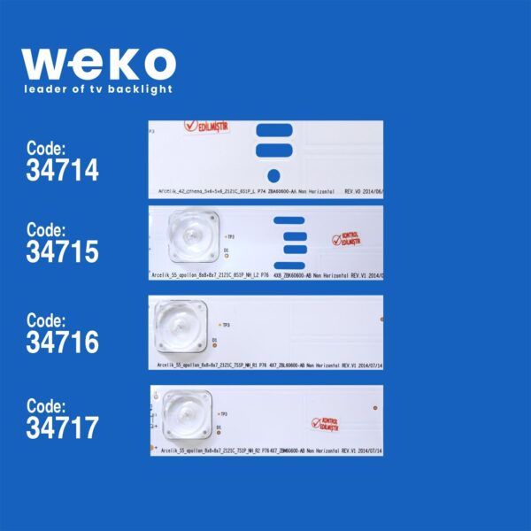 Beko B55L 9583 5B 55'' inç 16 Adet Tv Led Bar